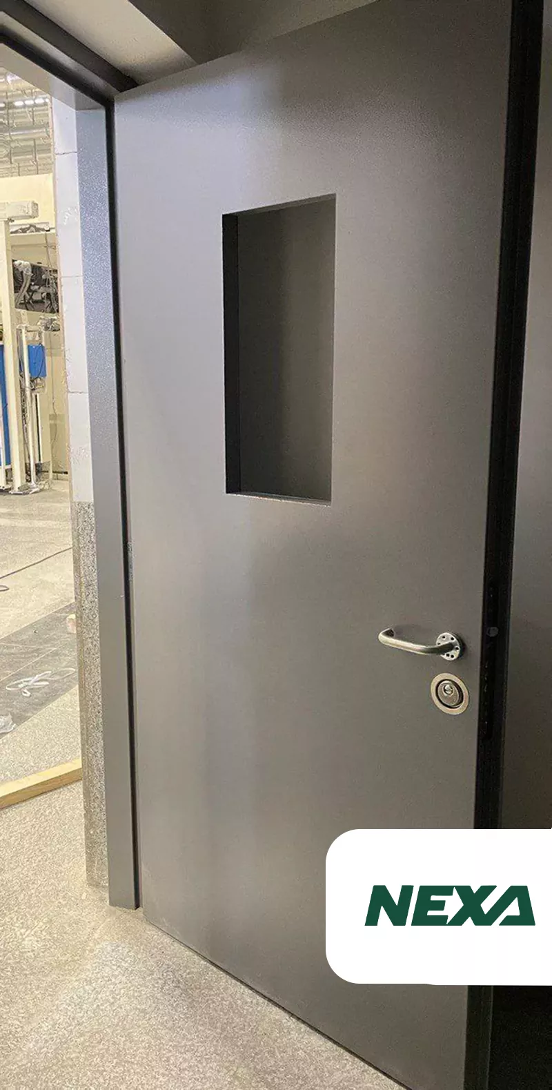 1 Server Room Door with Window - Image 1