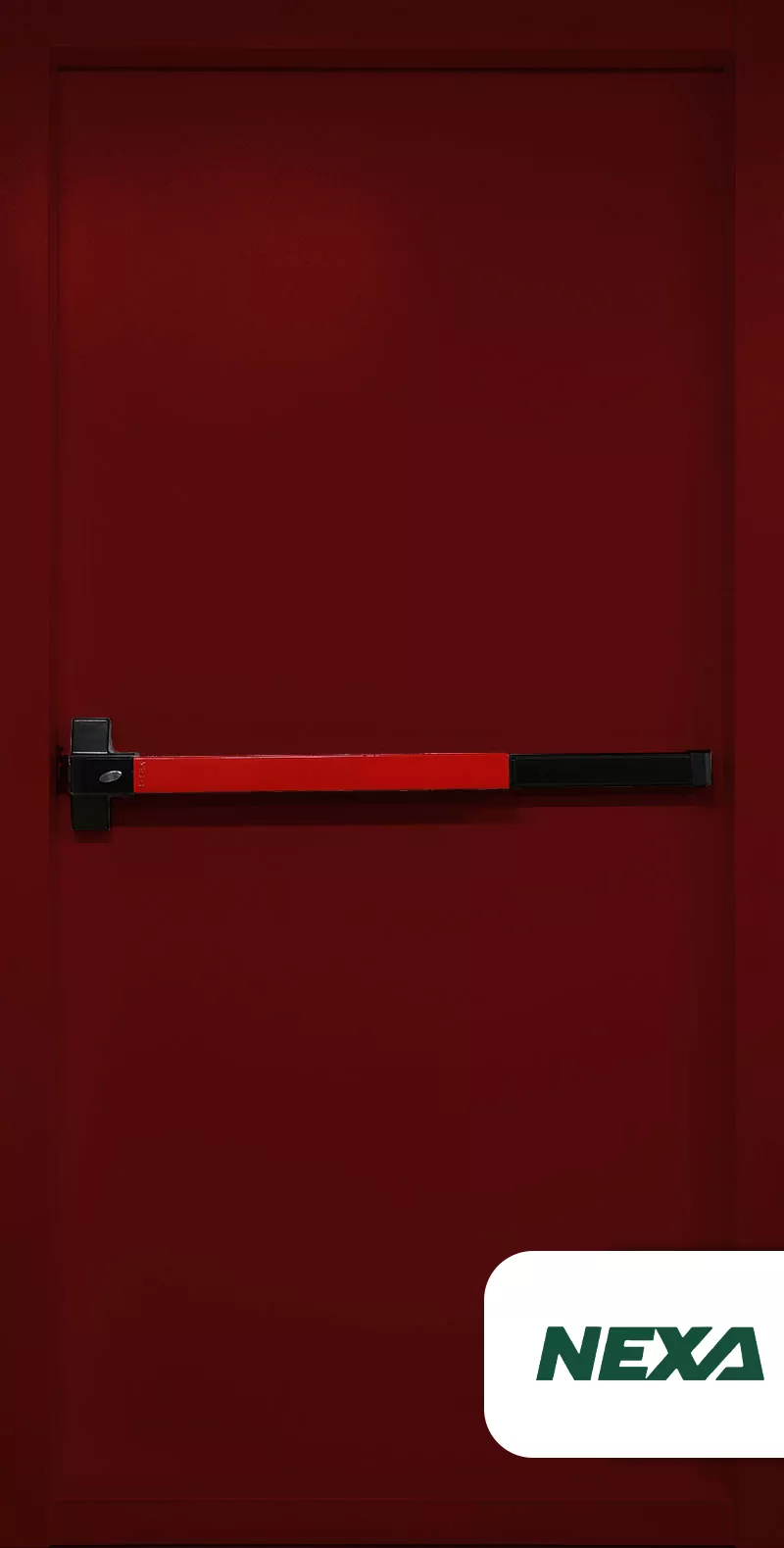 20 Red Fire-Rated Metal Door - Image 1