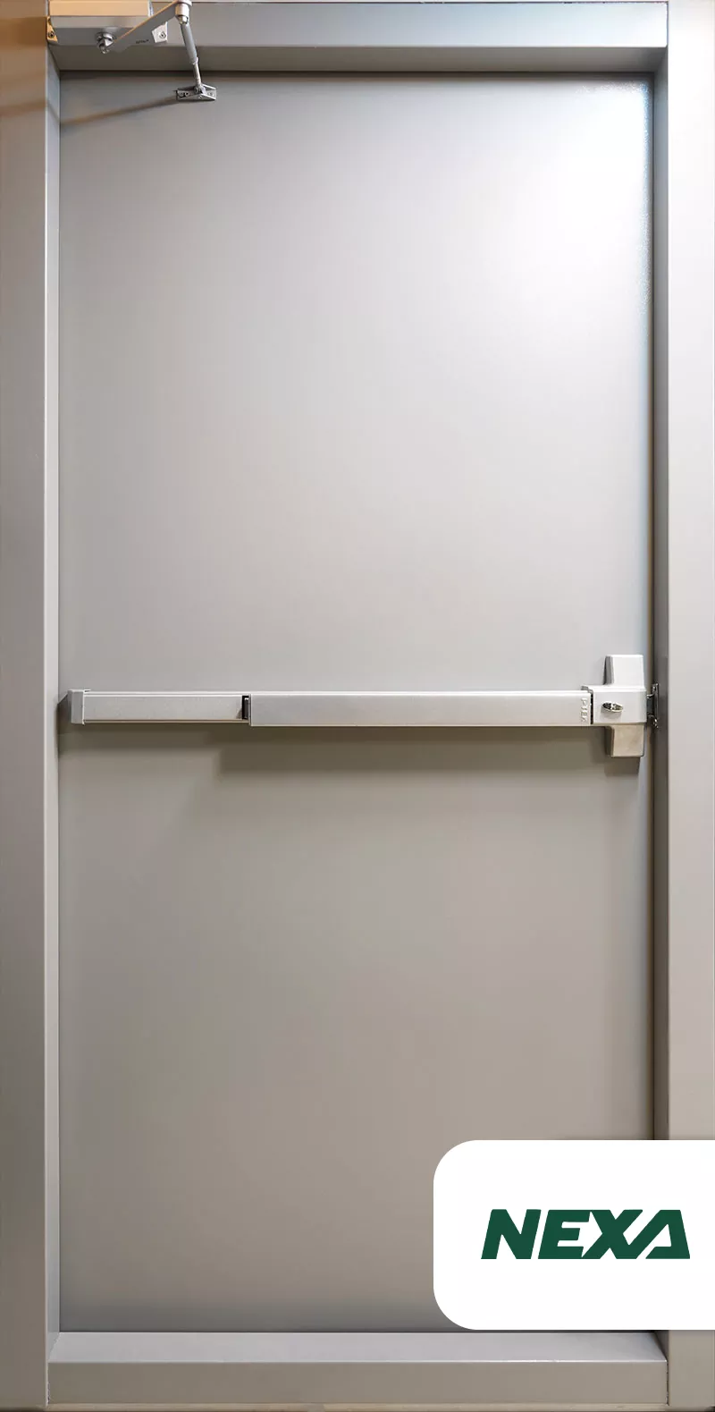 30 Simple Gray Fire-Rated Metal Door - Image 1