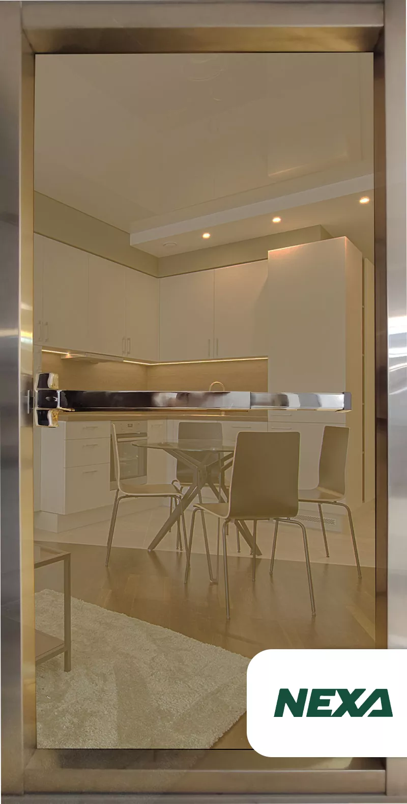 31 Golden Stainless Steel Fire-Rated Door - Image 1