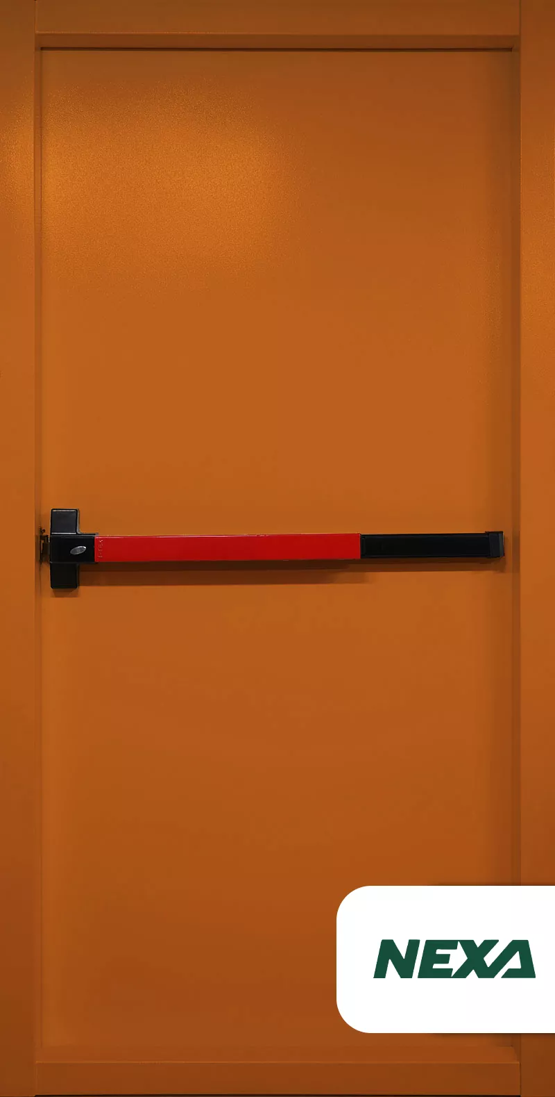 34 Standard Fire-Rated Metal Door in Orange Color - Image 1
