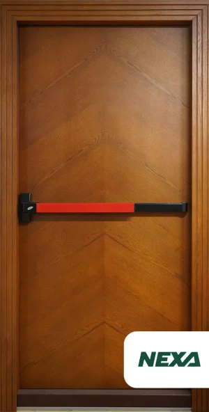 Wooden Design Fire-Rated Door (Hashti Design)