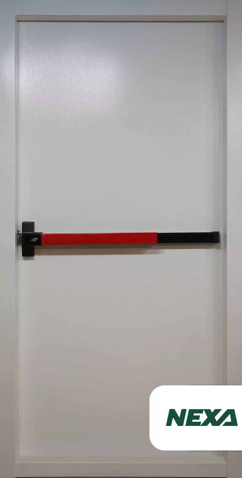 7 Simple White Fire-Rated Metal Door - Image 1